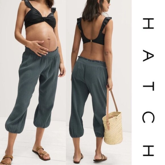Hatch Maternity | Charcoal "The Beach Pant" | Size 4 - Picture 1 of 12
